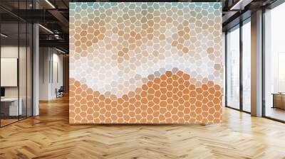 Geometric background consisting of color pebbles. polygonal style. Eps 10 Wall mural