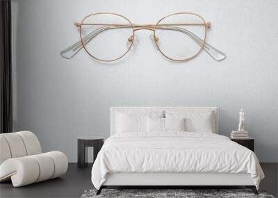 Glasses isolated on white backgound Wall mural