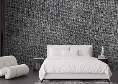 Gray fabric texture. Textile background. Wall mural