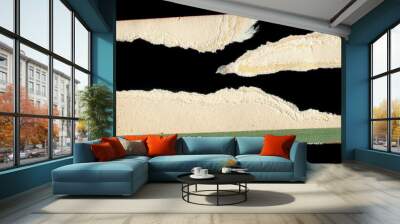 Old vintage torn paper texture Wall mural