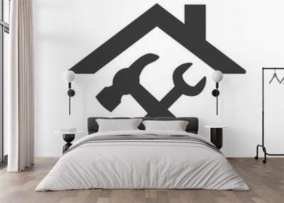 Home repair icon on white background. Wall mural