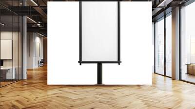 Outdoor Advertising Stand with Blank Space for Marketing Display on Transparent Background Wall mural