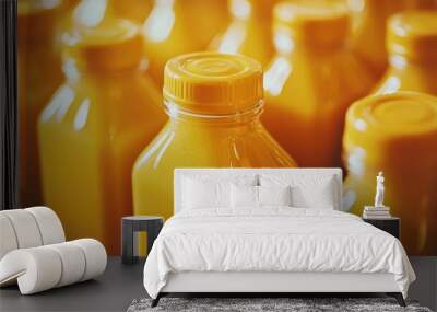 Tetrapak Juice: Blond Orange Juice in Tetrapak from Santal - Fruit Beverage Closeup Wall mural