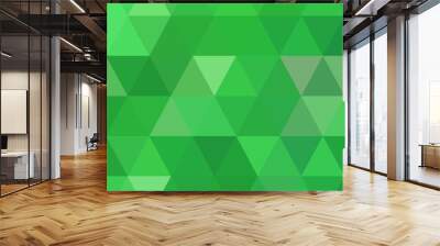 Vector hexagon pattern. Geometric abstract background with simple green triangle elements. Medical, technology or science design. eps 10 Wall mural