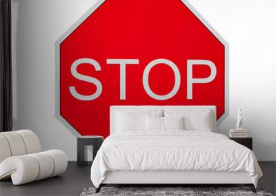 stop Wall mural