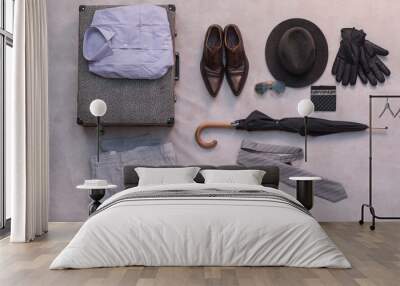 a set of men's clothes Wall mural