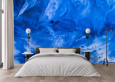 abstract acrylic blue pattern background Wall mural