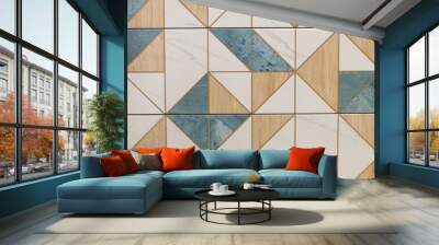 abstract seamless mosaic pattern, ceramic tile for interior	 Wall mural