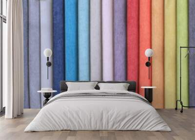 background and texture palette of upholstery fabrics Wall mural