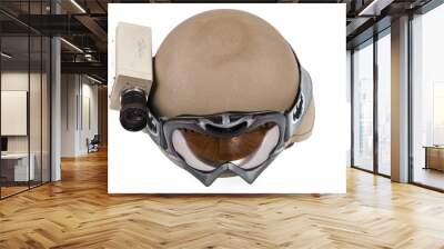 military helmet with camera Wall mural