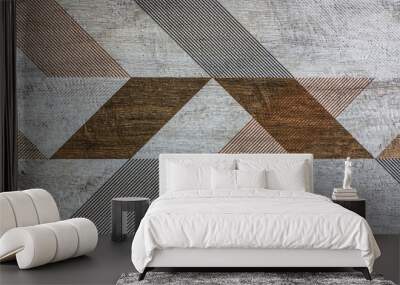 tiles with geometric shapes Wall mural