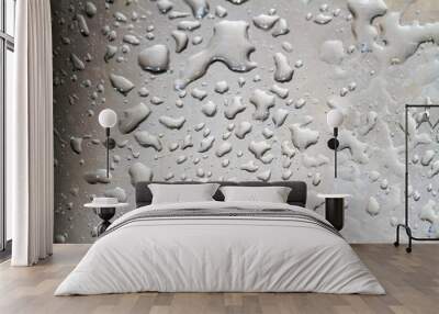 Water on stainless steel Wall mural