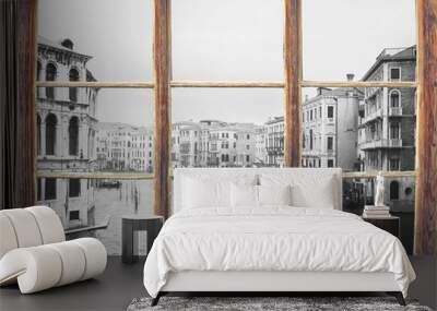 Blick durchs Fenster - Venedig Wall mural