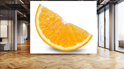 segment of fresh orange isolated on white background Wall mural