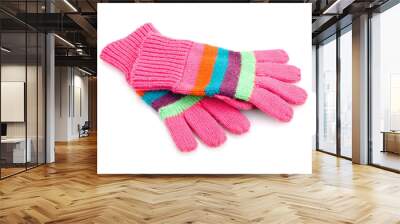 striped gloves Wall mural