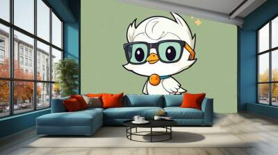 Cool Chick with Shades Wall mural