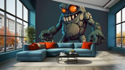 Stone Monster Illustration Wall mural