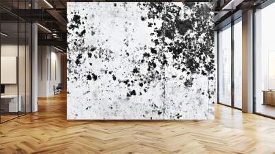 Abstract texture of weathered concrete with black stains and patches. Wall mural