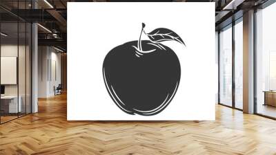 Apple glyph icon Wall mural