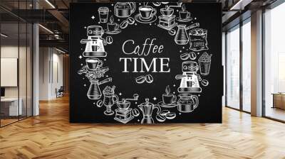 Coffee time banner Wall mural