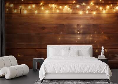 cozy holiday background wood Wall mural