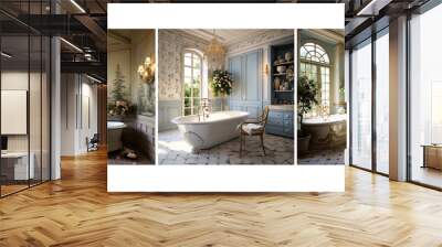 decor french country bathroom interior design Wall mural