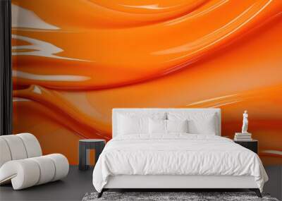 details orange paint drip Wall mural