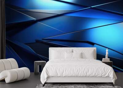 fi blue metallic texture Wall mural