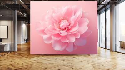 floral pink flower background pristine illustration natural summer, color blossom, flora hand floral pink flower background pristine Wall mural