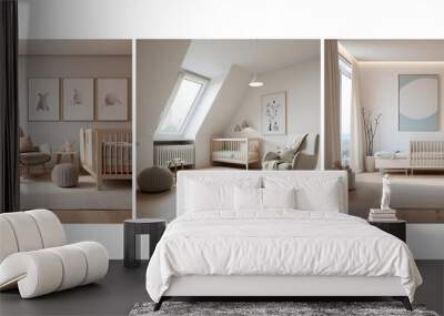 home minimalist nursery interior design Wall mural