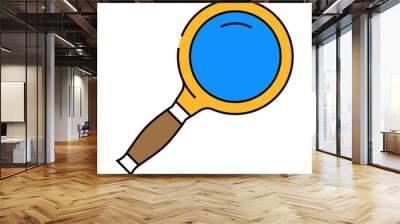 magnifying search glass line icon vector. magnifying search glass sign. isolated symbol illustration Wall mural