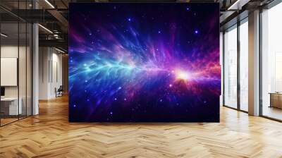 star abstract particle nova illustration science space, universe, background light star abstract particle nova Wall mural