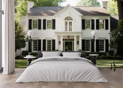 two exterior windows house Wall mural