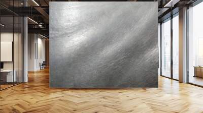 Silver metal texture background. Wall mural