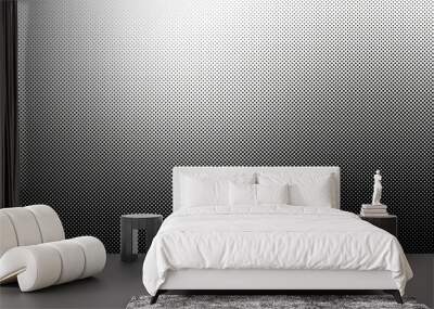 brushed metal background with halftone dots pattern background Wall mural