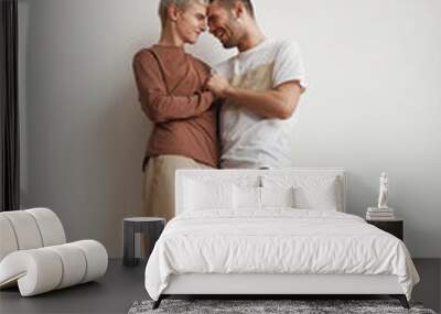 Carefree Gay Couple Full Length View Wall mural