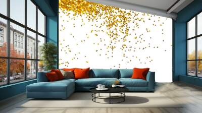 golden glitter frame background Wall mural