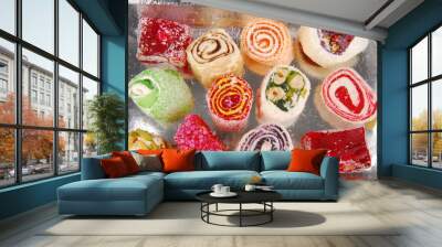 sweets traditional Turkish in gift box Wall mural