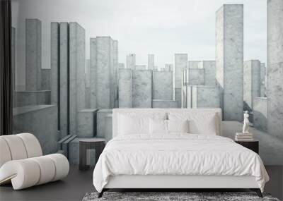 abstract concrete architecture Wall mural