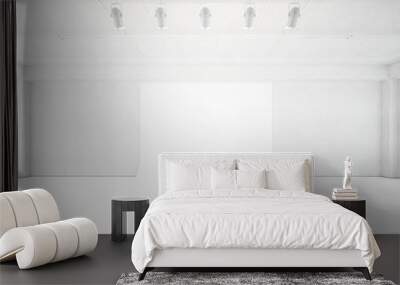 empty white interior Wall mural