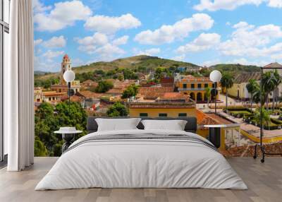 Panoramic view of old town of Trinidad, Cuba Wall mural