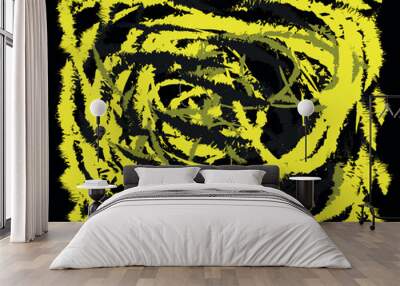 black and yellow vector background
 Wall mural