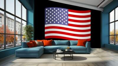 United States Flag Emoji
 Wall mural