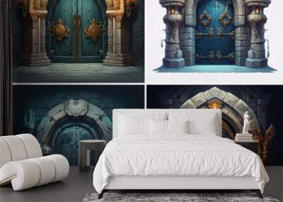 magical mysterious spooky evil horror scary fear fantasy shadow game graphic inside scene wallpaper Wall mural