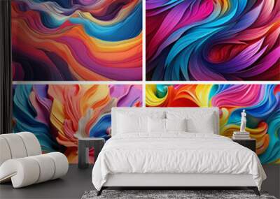 texture background abstract art wallpaper colours vibrant pattern artwork design painting  Wall mural