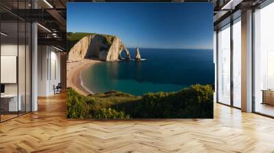 Discover the Charm of Étretat France's Scenic Wonderland. Wall mural