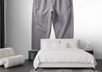 Gray Sweatpants Comfort isolated on transparent background Wall mural