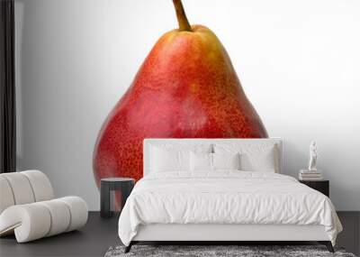 Red pear isolated on transparent background. Wall mural