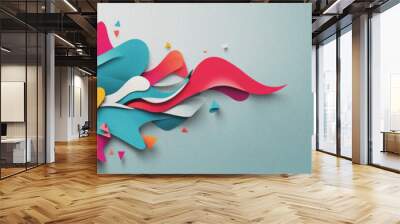 Whispering hues grainy blur backgrounds for modern abstract banners and posters Wall mural