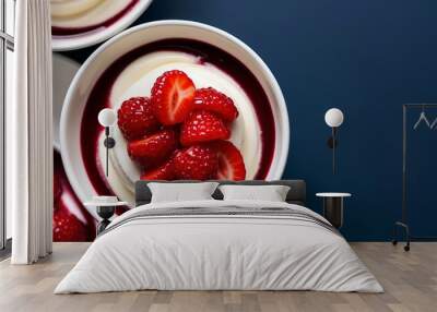 Desserts - Panna Cotta Wall mural